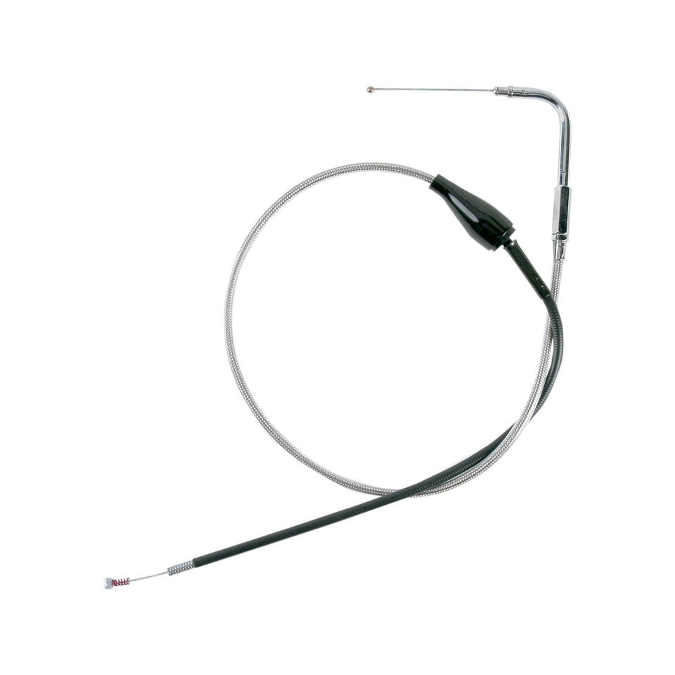 DRAG SPECIALTIES - STAINLESS BRAIDED IDLE CABLE - CRUISE - 41-1/2"