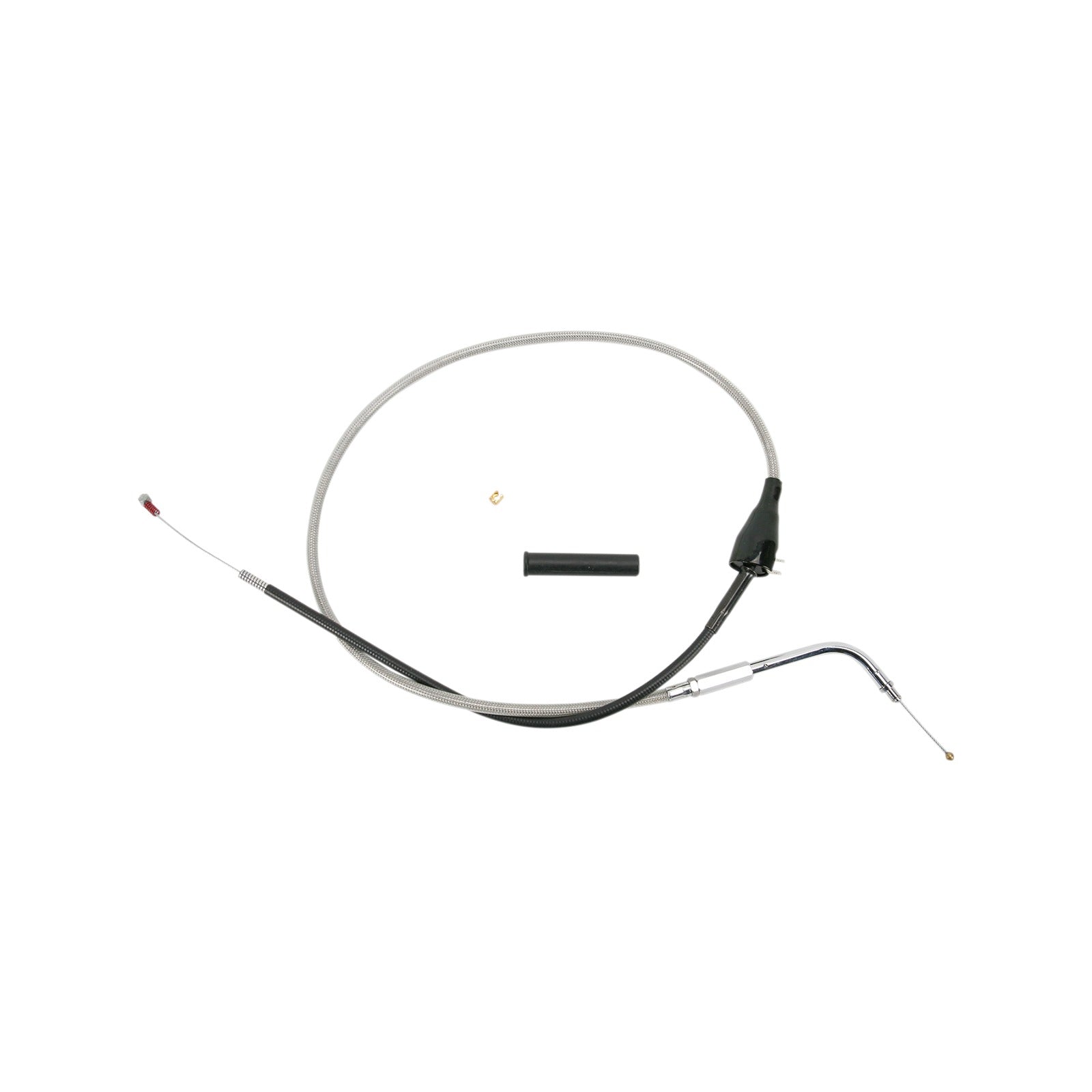 DRAG SPECIALTIES - STAINLESS BRAIDED IDLE CABLE - CRUISE - 41-1/2"