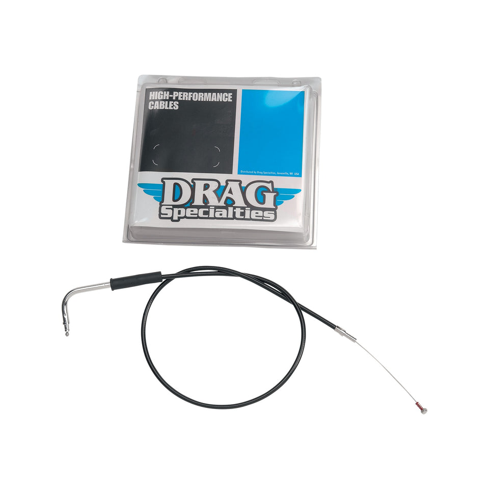 DRAG SPECIALTIES - BLACK VINYL IDLE CABLE - CRUISE - 44"