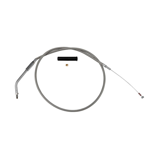 DRAG SPECIALTIES - STAINLESS BRAIDED IDLE CABLE - 36-1/2"