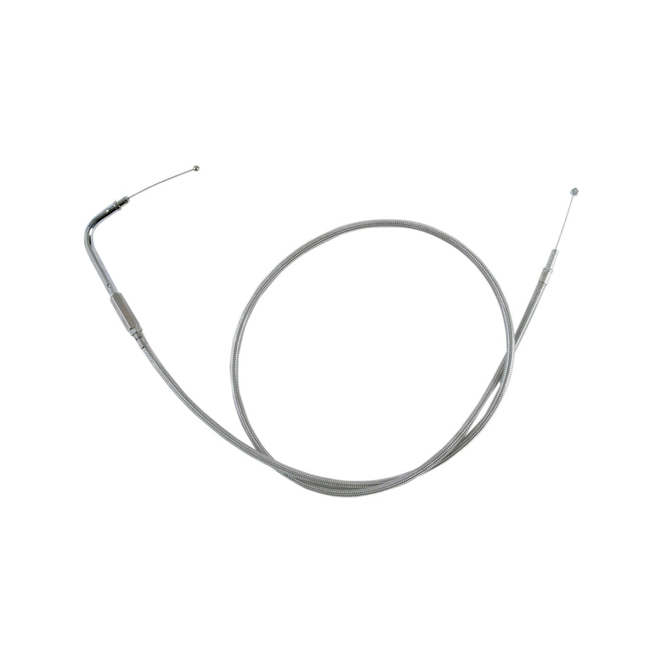 DRAG SPECIALTIES - STAINLESS BRAIDED IDLE CABLE - 42-1/2"
