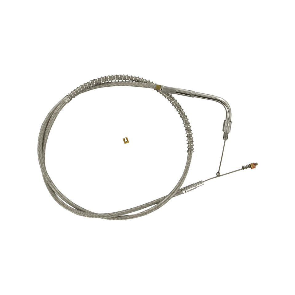 BARNETT - STAINLESS STEEL IDLE CABLE - +6" - '06-'17 DYNA