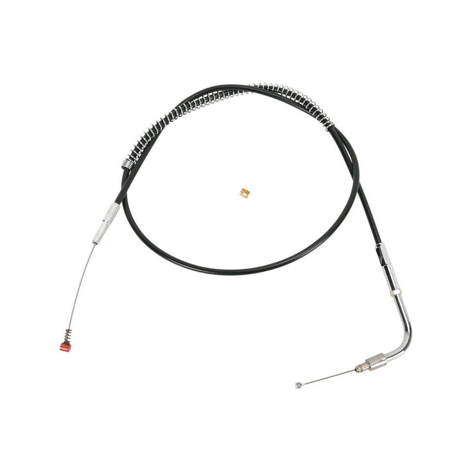 BARNETT - BLACK VINYL IDLE CABLE - +3" SIZE - 33-1/2" LENGTH