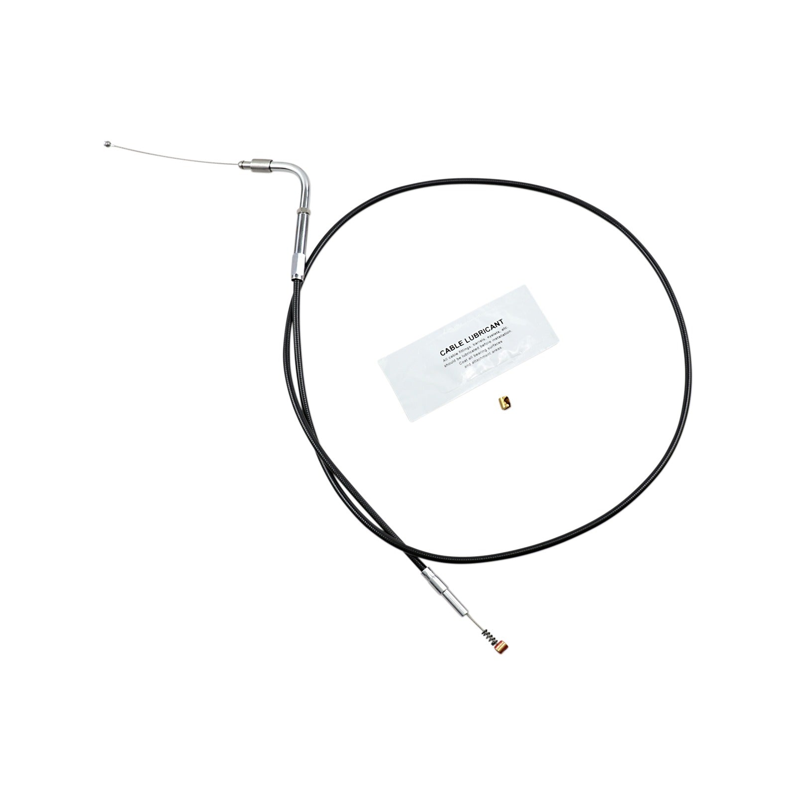 BARNETT - BLACK VINYL IDLE CABLE - +6" SIZE - 37" LENGTH