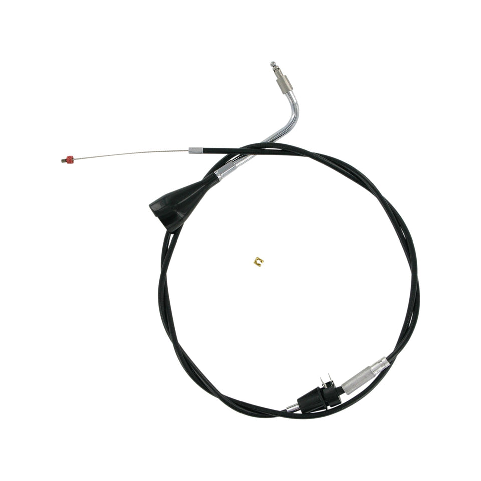 BARNETT - BLACK VINYL IDLE CABLE - +6" SIZE - 48-1/2" LENGTH