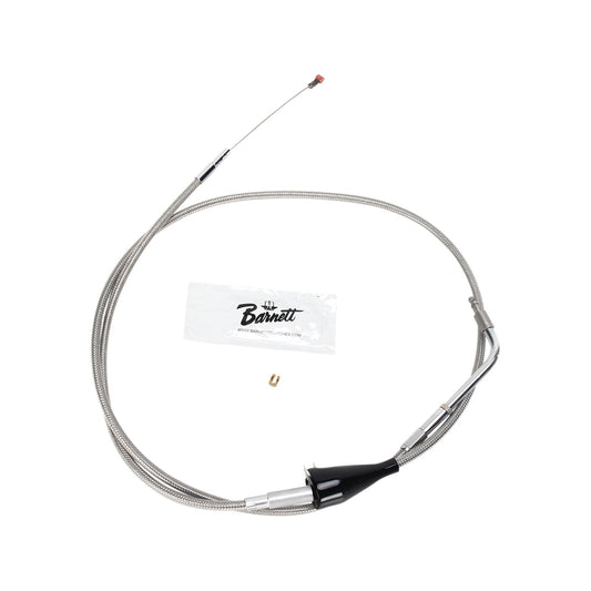 BARNETT - STAINLESS STEEL IDLE CABLE - +6" - '02-'07 TOURING