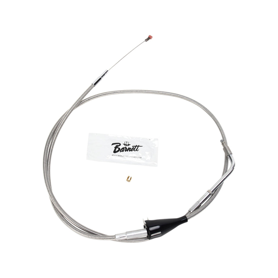 BARNETT - STAINLESS STEEL IDLE CABLE - +6" - '02-'07 TOURING
