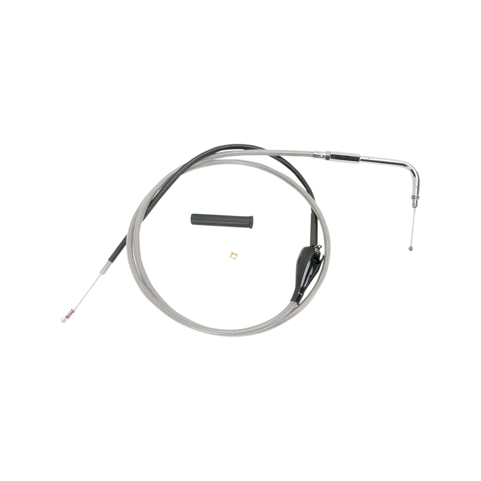 DRAG SPECIALTIES - STAINLESS BRAIDED IDLE CABLE - 56"