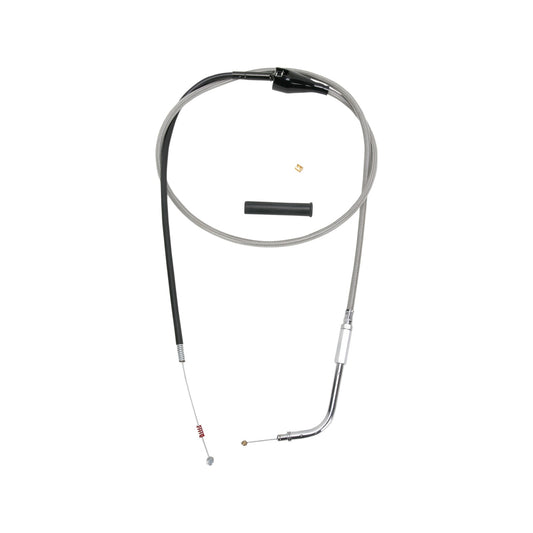 DRAG SPECIALTIES - STAINLESS BRAIDED IDLE CABLE - 48"
