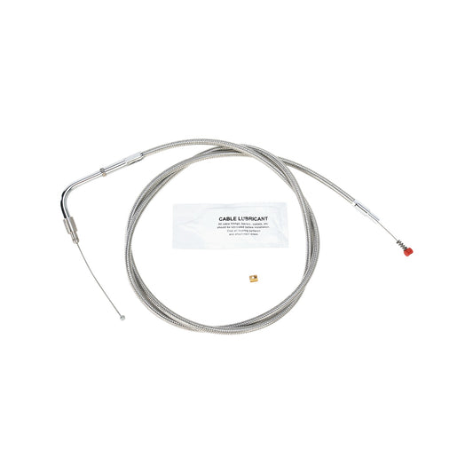BARNETT - STAINLESS STEEL IDLE CABLE - +8" - '02-'07 TOURING