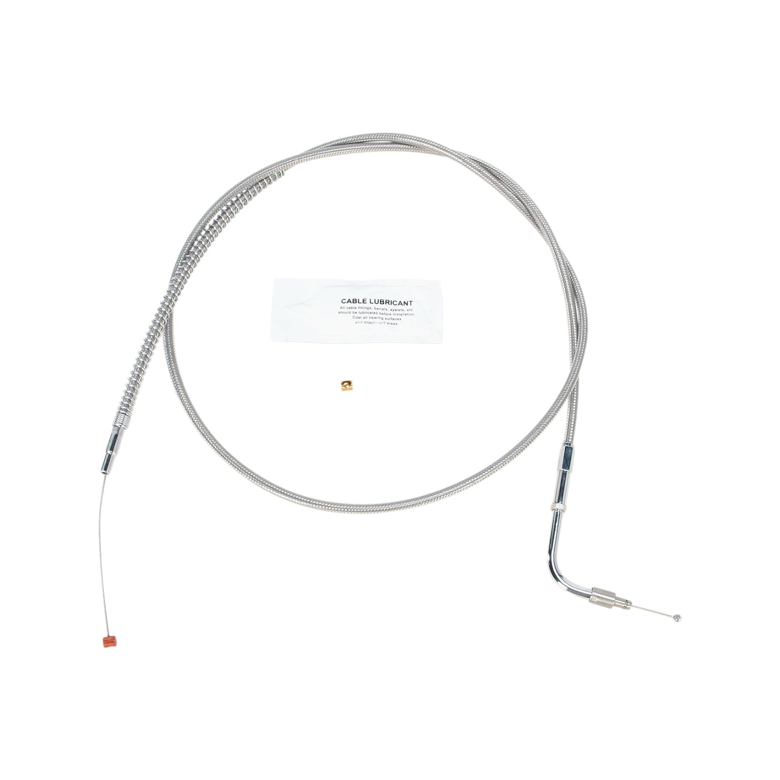 BARNETT - STAINLESS STEEL IDLE CABLE - +8" - '96-'01 TOURING