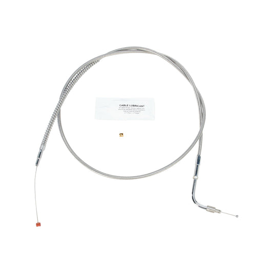 BARNETT - STAINLESS STEEL IDLE CABLE - +8" - '96-'01 TOURING