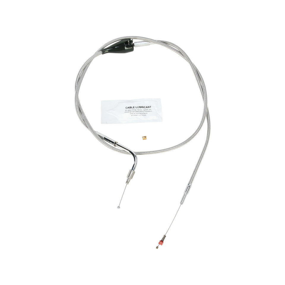 BARNETT - STAINLESS STEEL IDLE CABLE - CRUISE - +8" - '02-'06 FLH