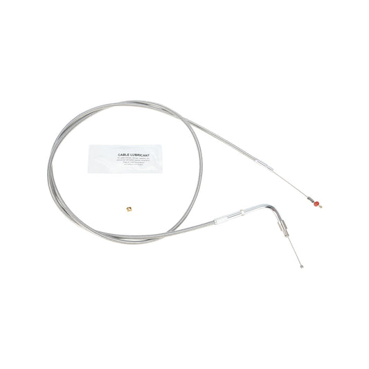 BARNETT - STAINLESS STEEL IDLE CABLE - +10" - '02-'07 TOURING