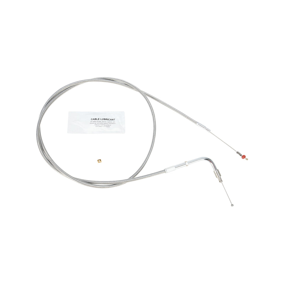 BARNETT - STAINLESS STEEL IDLE CABLE - +10" - '02-'07 TOURING