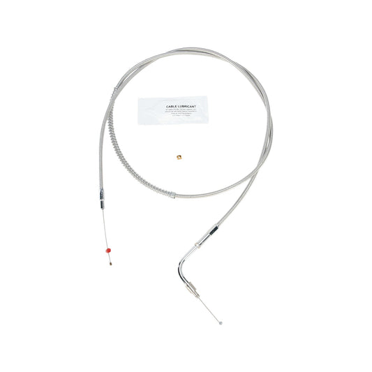 BARNETT - STAINLESS STEEL IDLE CABLE - +10" - '96-'01 TOURING