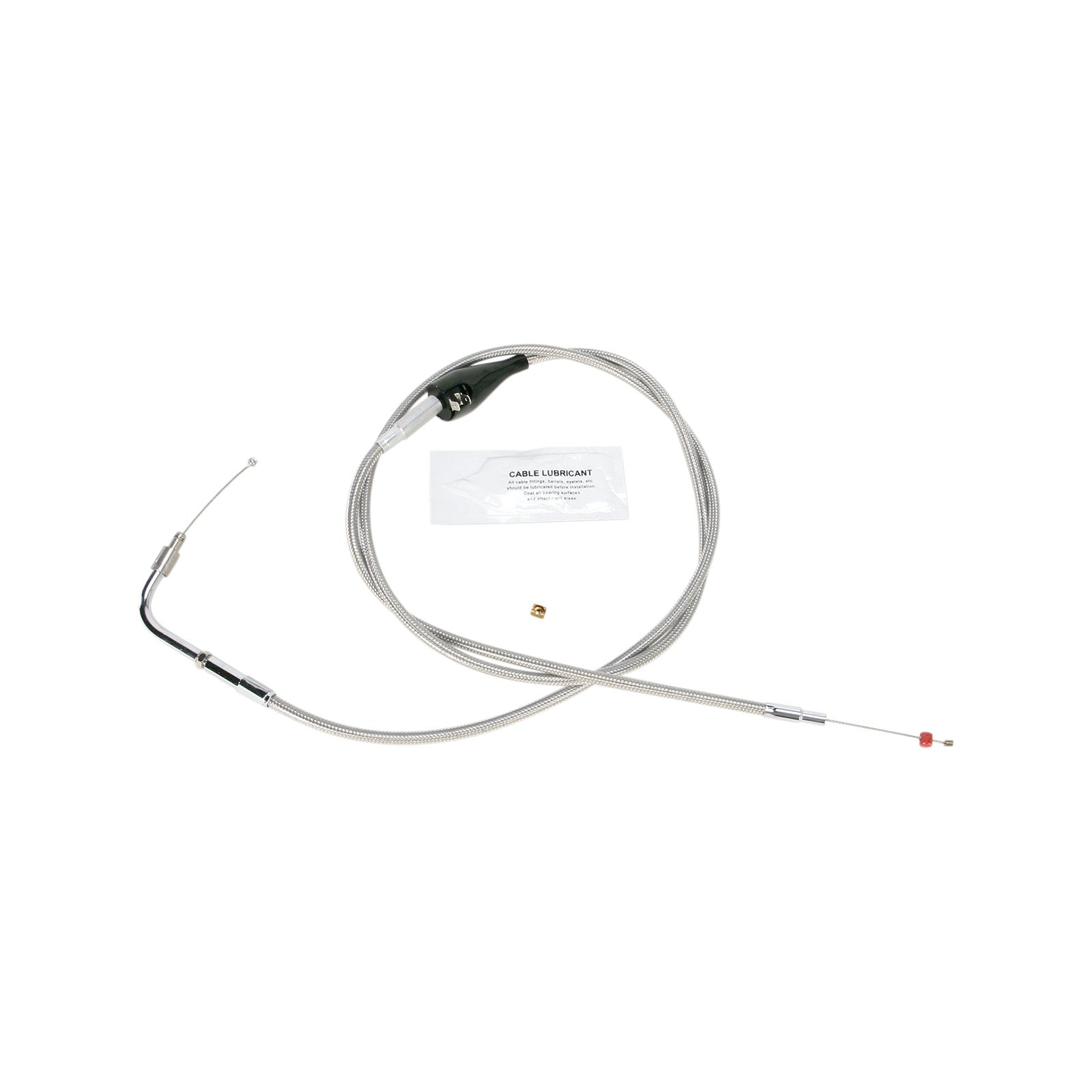 BARNETT - STAINLESS STEEL IDLE CABLE - +10" - '96-'01 TOURING