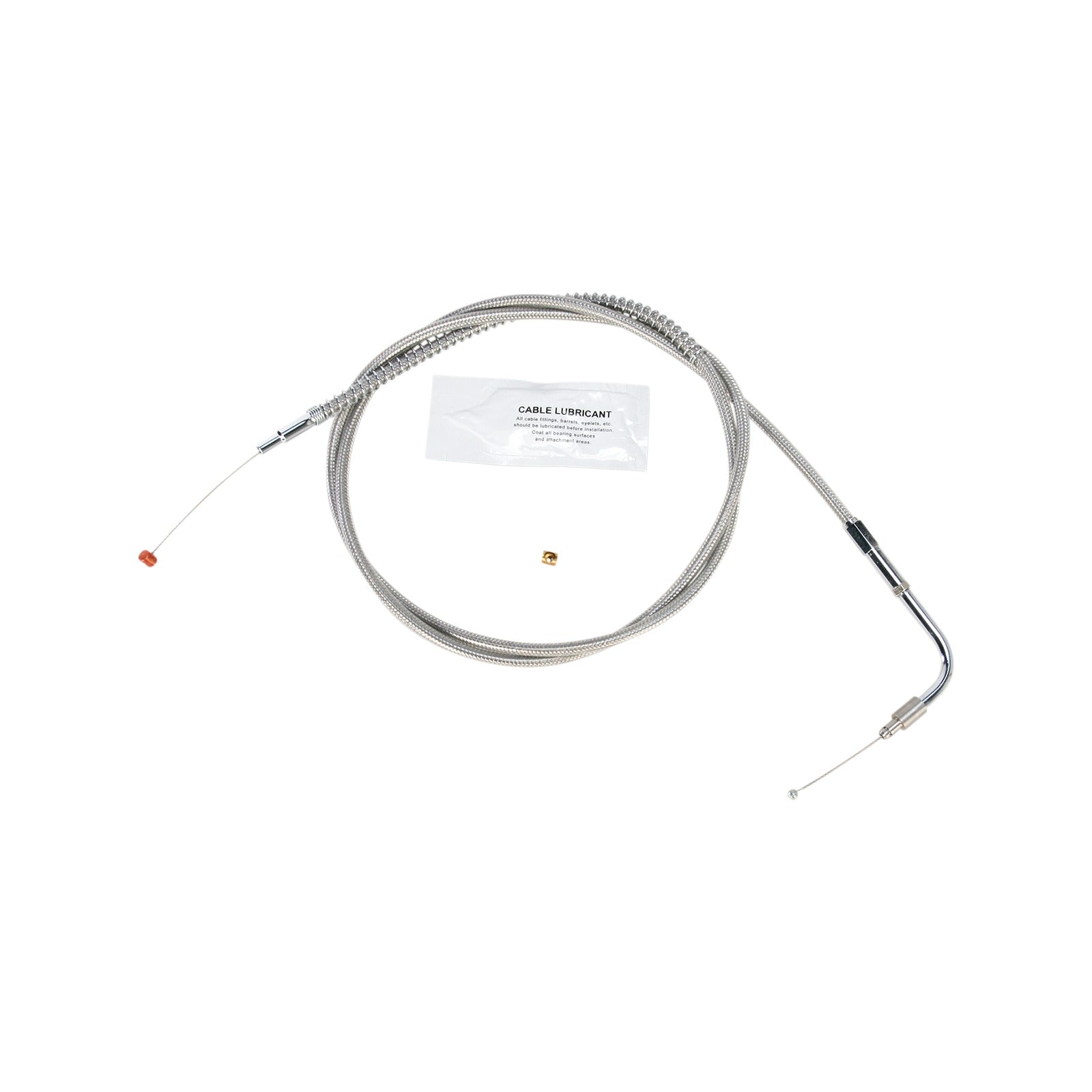 BARNETT - STAINLESS STEEL IDLE CABLE - +12" - '96-'01 TOURING