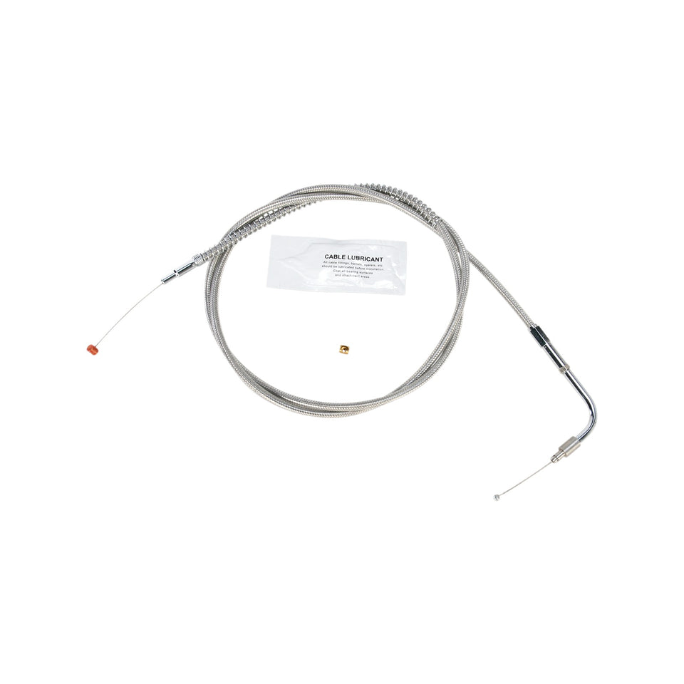 BARNETT - STAINLESS STEEL IDLE CABLE - +12" - '96-'01 TOURING