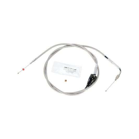 BARNETT - STAINLESS STEEL IDLE CABLE - CRUISE - +12" - '96-'01 TOURING