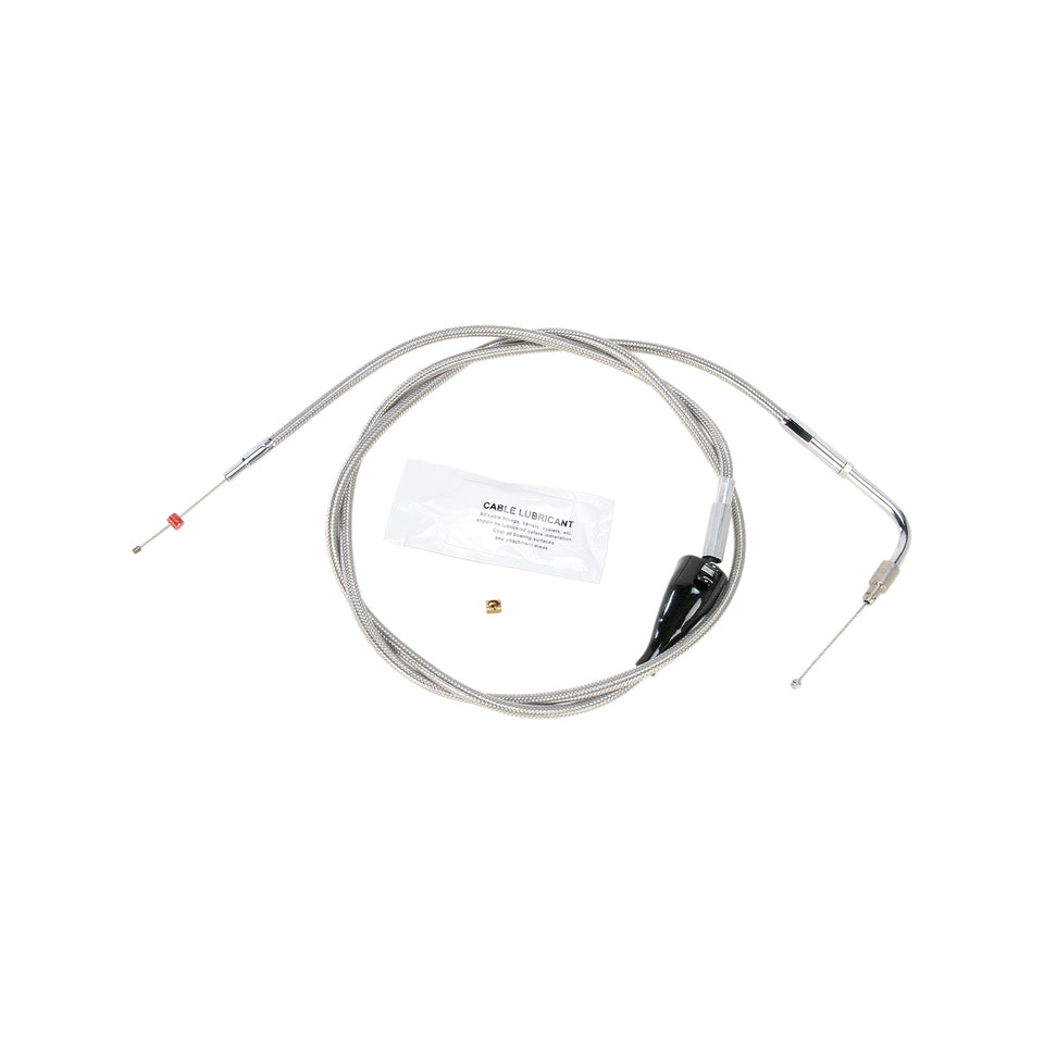 BARNETT - STAINLESS STEEL IDLE CABLE - CRUISE - +12" - '96-'01 TOURING