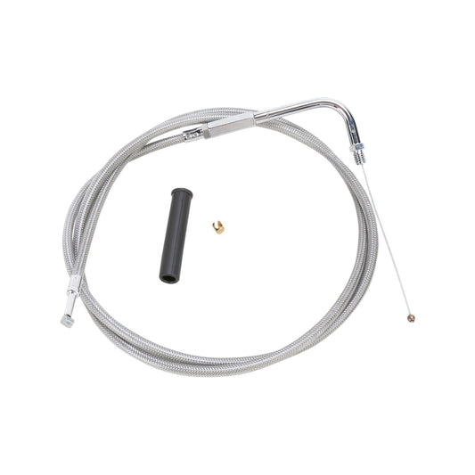 DRAG SPECIALTIES - STAINLESS BRAIDED THROTTLE CABLE - 50"