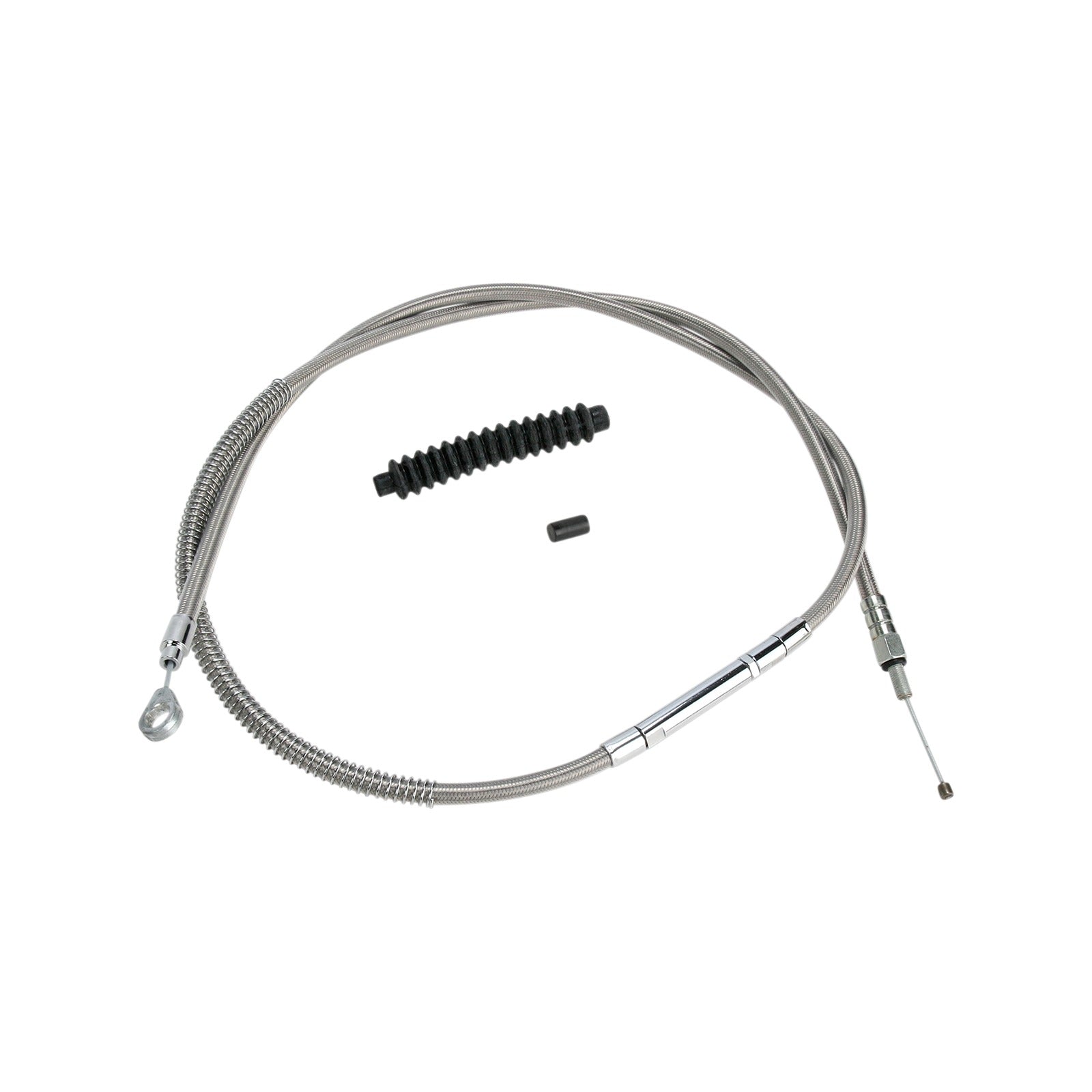 BARNETT - HIGH-EFFICIENCY STAINLESS STEEL CLUTCH CABLE FOR HARLEY-DAVIDSON - +6" - '89-'06 TOURING