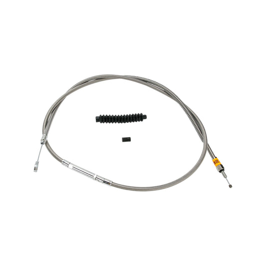 BARNETT - HIGH-EFFICIENCY STAINLESS STEEL CLUTCH CABLE FOR HARLEY-DAVIDSON - +6" - '93-'03 DYNA