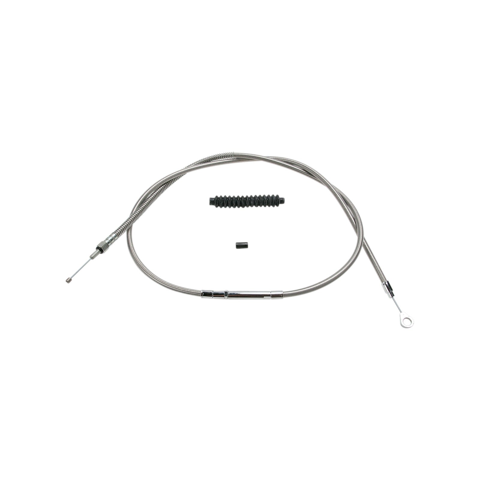 BARNETT - HIGH-EFFICIENCY STAINLESS STEEL CLUTCH CABLE FOR HARLEY-DAVIDSON - +6" - DYNA/SOFTAIL