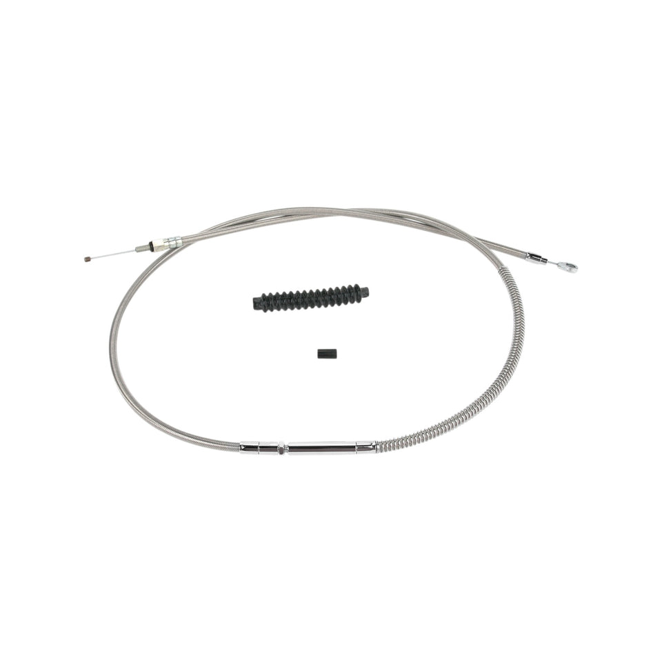 BARNETT - HIGH-EFFICIENCY STAINLESS STEEL CLUTCH CABLE FOR HARLEY-DAVIDSON - +6" - '87-'99