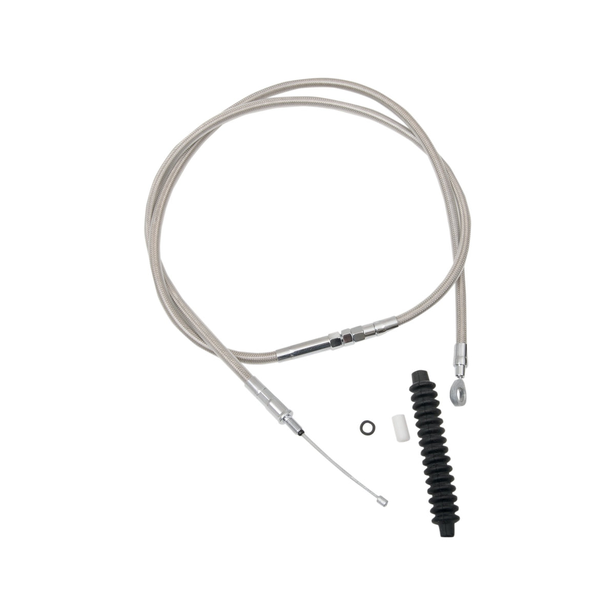 DRAG SPECIALTIES - HIGH-EFFICIENCY BRAIDED STAINLESS STEEL CLUTCH CABLE - 63-11/16"