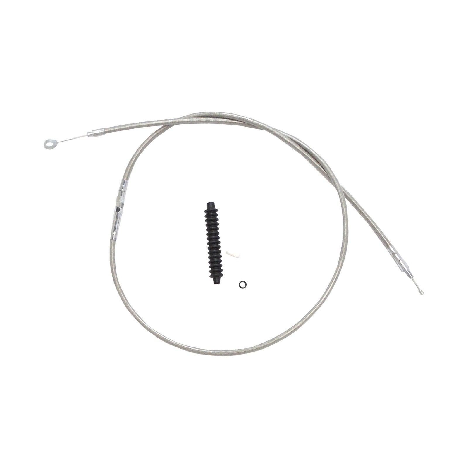 DRAG SPECIALTIES - HIGH-EFFICIENCY BRAIDED STAINLESS STEEL CLUTCH CABLE - 80"
