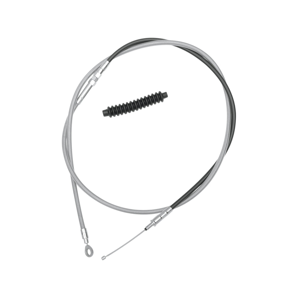 DRAG SPECIALTIES - HIGH-EFFICIENCY BRAIDED STAINLESS STEEL CLUTCH CABLE - 80"
