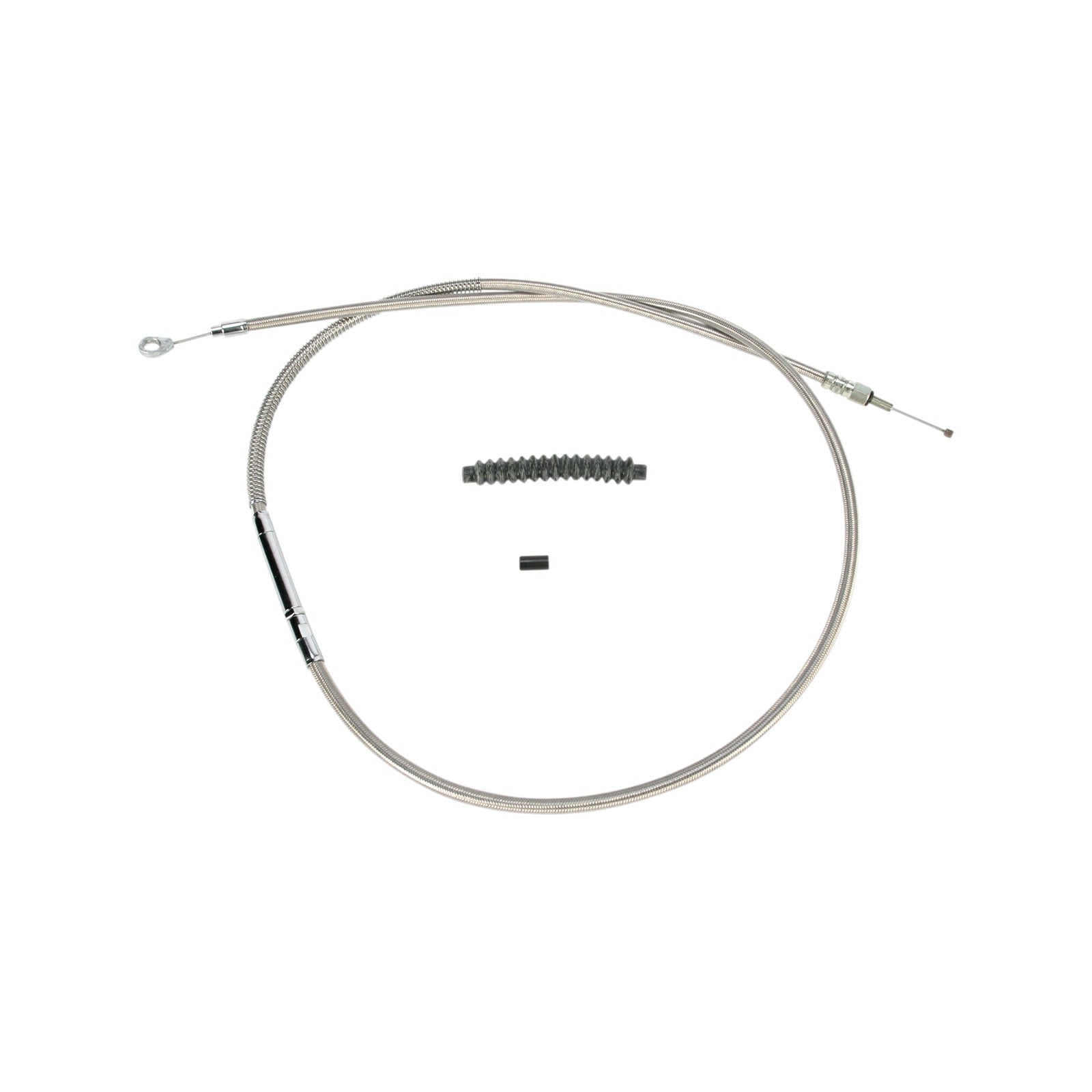 BARNETT - HIGH-EFFICIENCY STAINLESS STEEL CLUTCH CABLE FOR HARLEY-DAVIDSON - +8" - '89-'06 TOURING