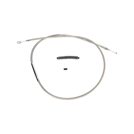 BARNETT - HIGH-EFFICIENCY STAINLESS STEEL CLUTCH CABLE FOR HARLEY-DAVIDSON - +8" - '89-'06 TOURING