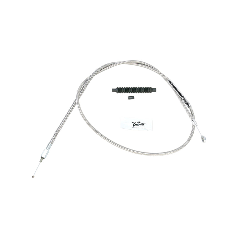 BARNETT - HIGH-EFFICIENCY STAINLESS STEEL CLUTCH CABLE FOR HARLEY-DAVIDSON - +8" - '07 TOURING