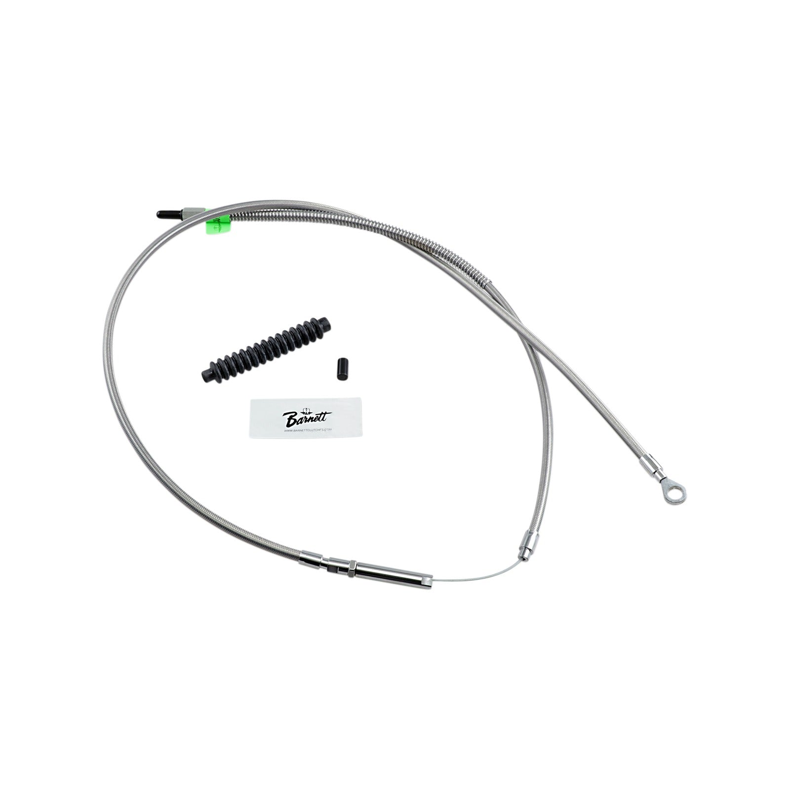 BARNETT - HIGH-EFFICIENCY STAINLESS STEEL CLUTCH CABLE FOR HARLEY-DAVIDSON - +8" - '08-'16 TOURING/TRIKE