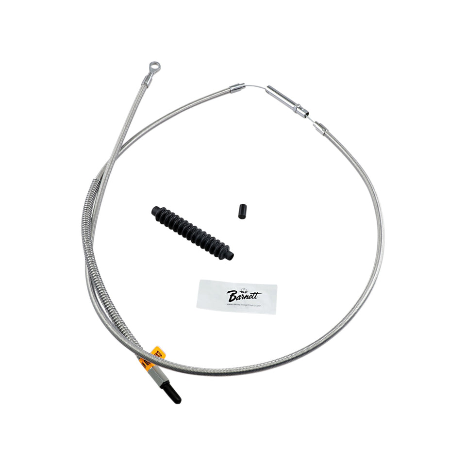 BARNETT - HIGH-EFFICIENCY STAINLESS STEEL CLUTCH CABLE FOR HARLEY-DAVIDSON - +10" - '89-'06 TOURING