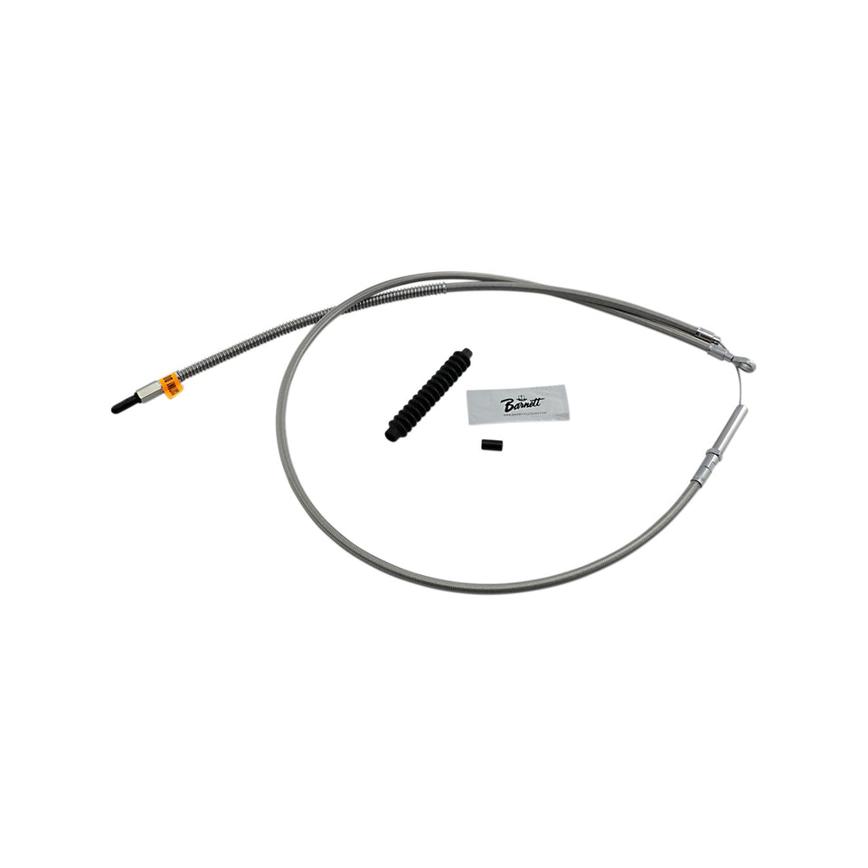 BARNETT - HIGH-EFFICIENCY STAINLESS STEEL CLUTCH CABLE FOR HARLEY-DAVIDSON - +10" - '08-'16 TOURING/TRIKE