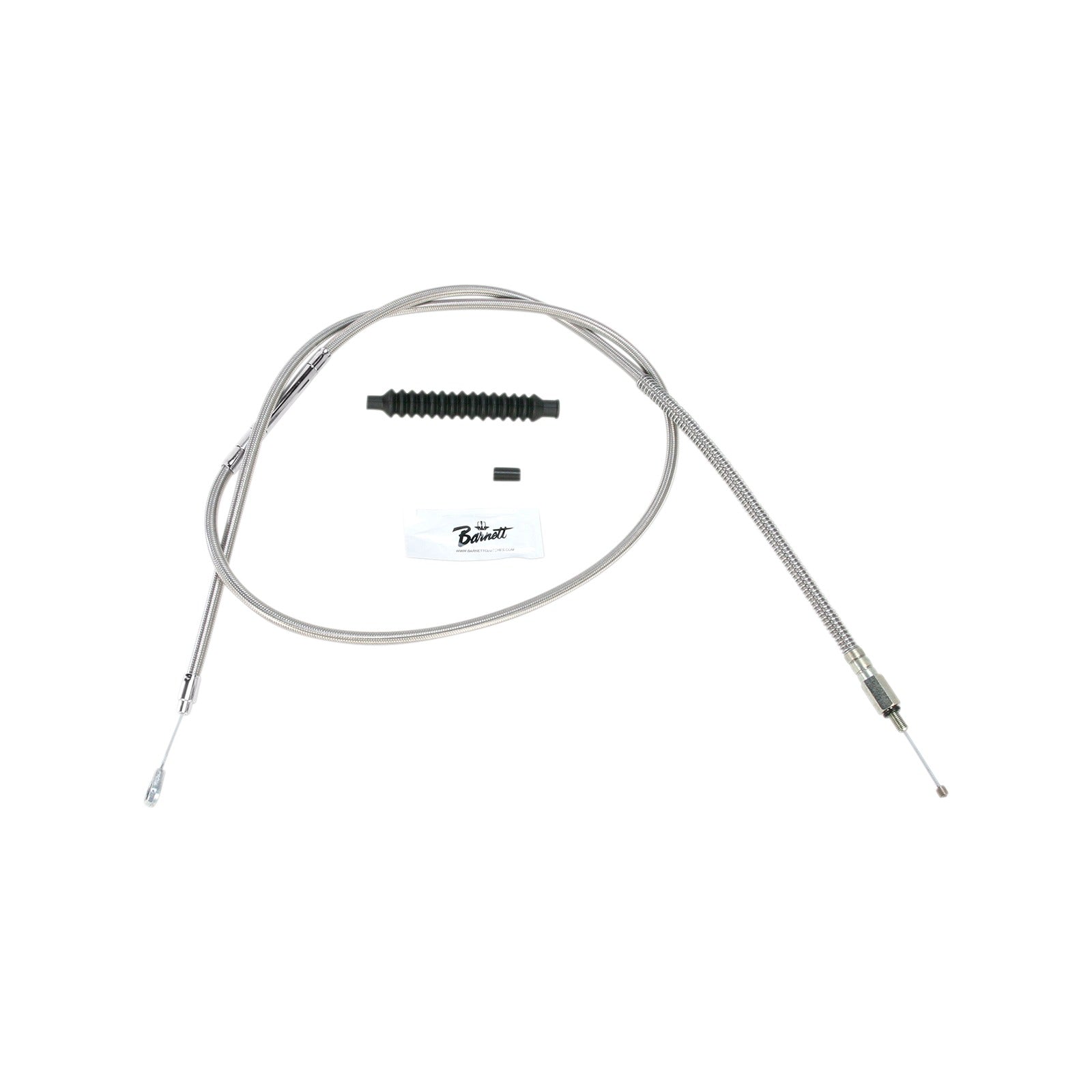 BARNETT - HIGH-EFFICIENCY STAINLESS STEEL CLUTCH CABLE FOR HARLEY-DAVIDSON - +12" - '89-'06 TOURING