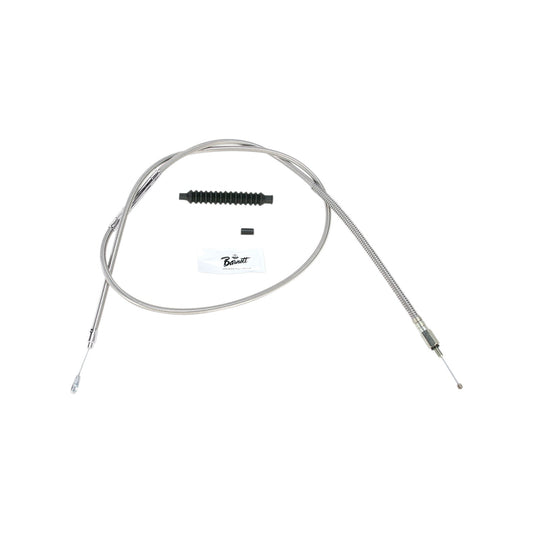 BARNETT - HIGH-EFFICIENCY STAINLESS STEEL CLUTCH CABLE FOR HARLEY-DAVIDSON - +12" - '89-'06 TOURING
