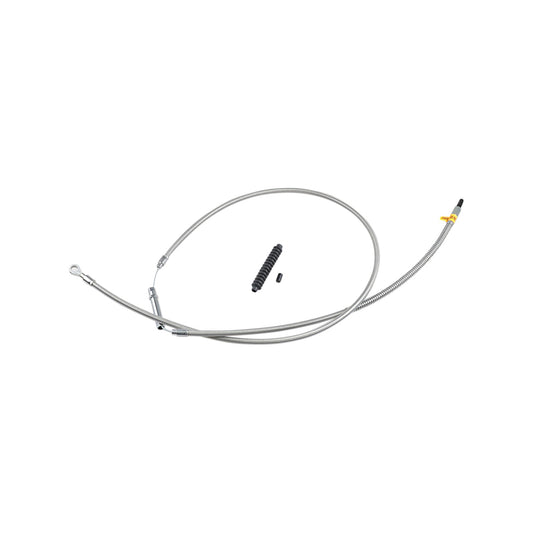 BARNETT - HIGH-EFFICIENCY STAINLESS STEEL CLUTCH CABLE FOR HARLEY-DAVIDSON - +12" - '08-'16 TOURING/TRIKE