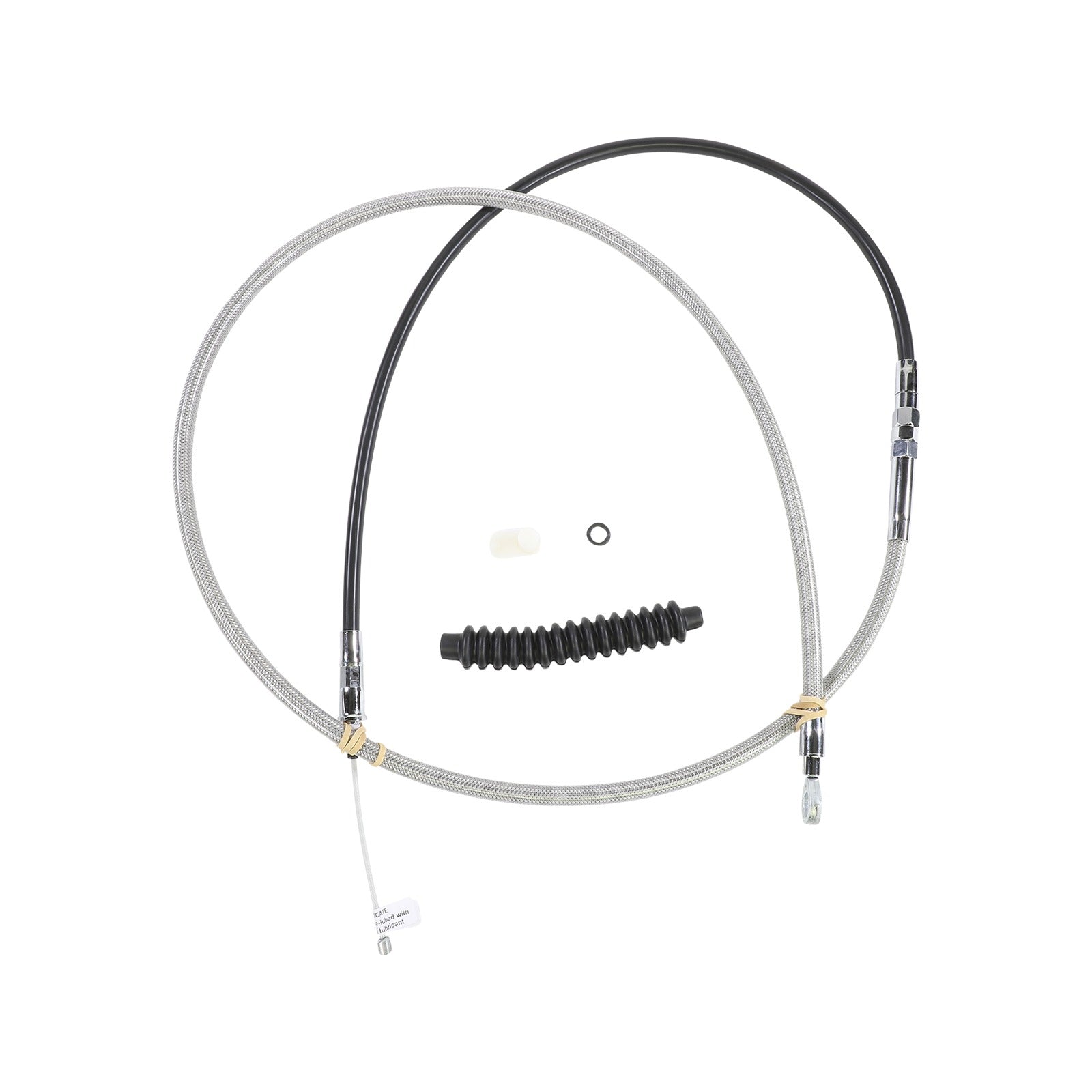 DRAG SPECIALTIES - HIGH-EFFICIENCY BRAIDED STAINLESS STEEL CLUTCH CABLE - 74"