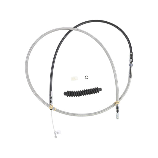 DRAG SPECIALTIES - HIGH-EFFICIENCY BRAIDED STAINLESS STEEL CLUTCH CABLE - 74"