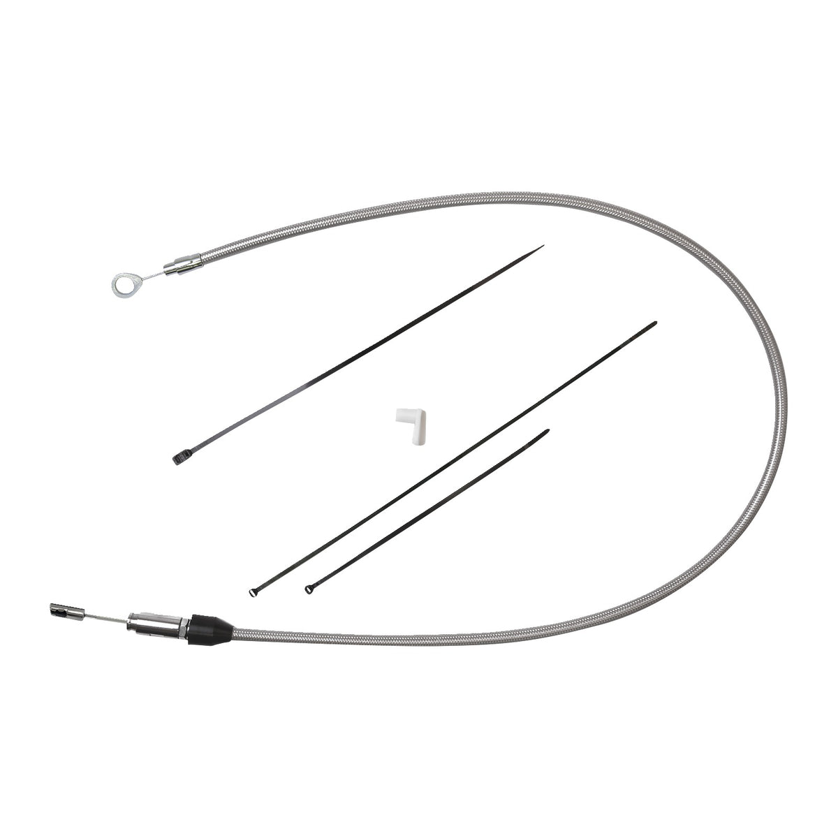 DRAG SPECIALTIES - QUICK CONNECT CLUTCH CABLE - UPPER - 50" - STAINLESS STEEL