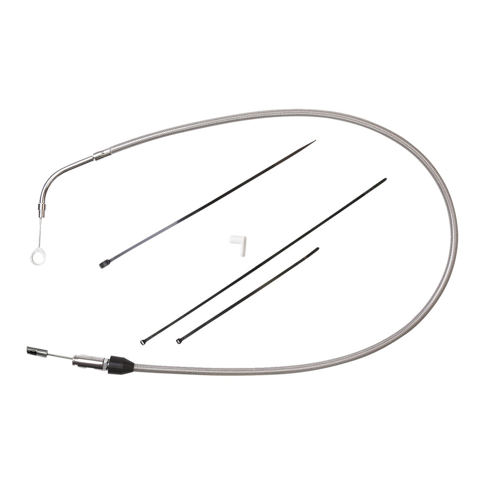 DRAG SPECIALTIES - QUICK CONNECT CLUTCH CABLE - UPPER - 39" - STAINLESS STEEL
