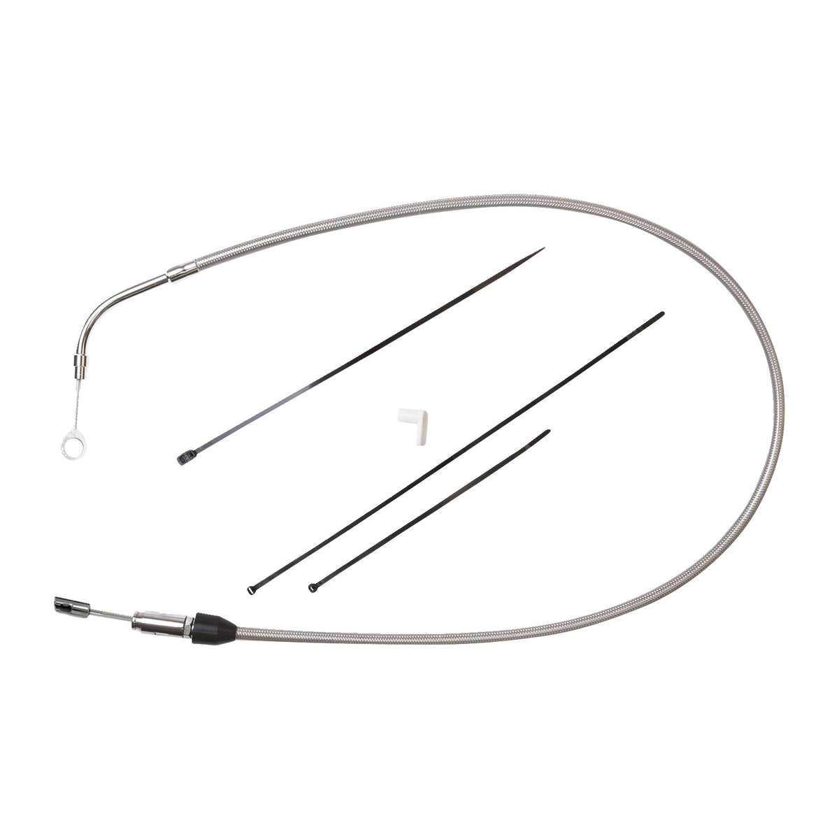 DRAG SPECIALTIES - QUICK CONNECT CLUTCH CABLE - UPPER - 41" - STAINLESS STEEL