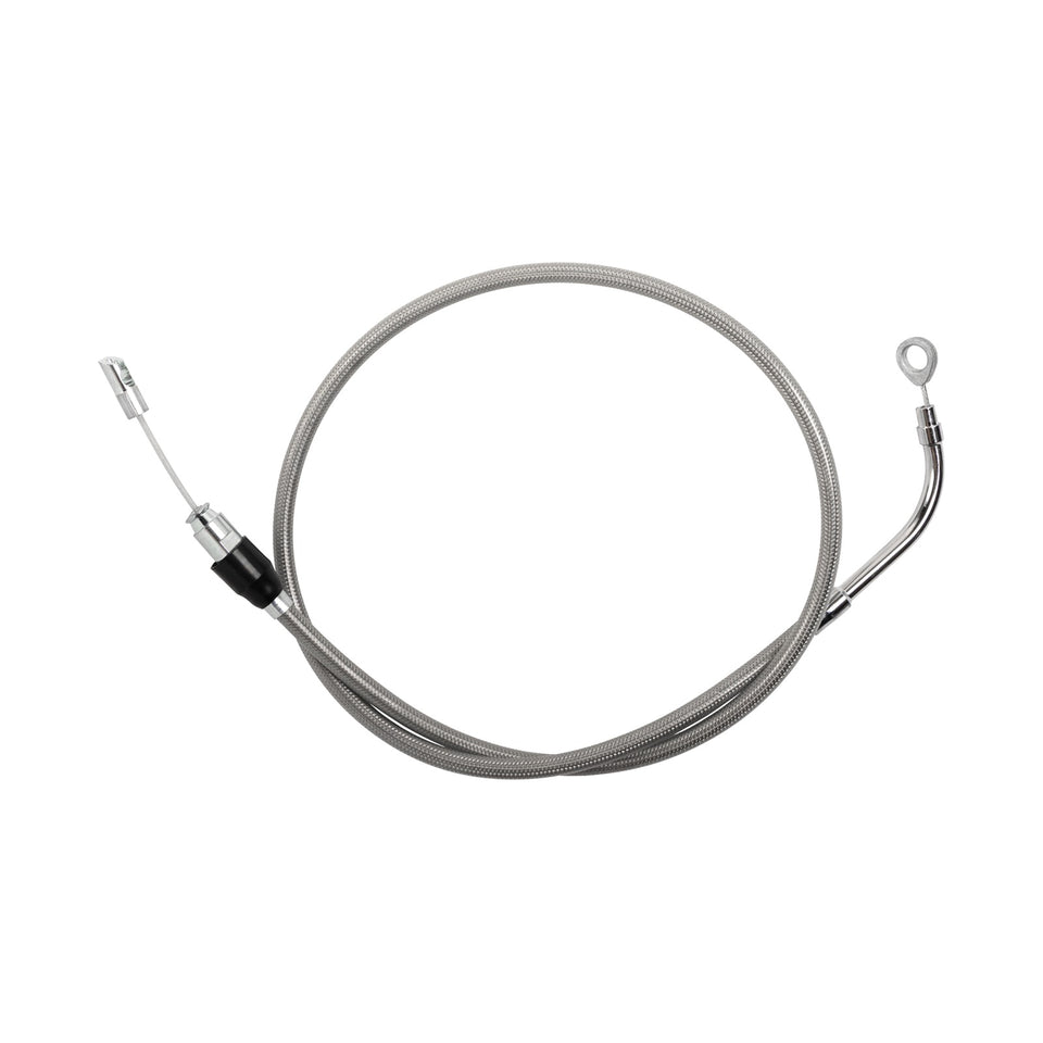 DRAG SPECIALTIES - QUICK CONNECT CLUTCH CABLE - UPPER - 43" - STAINLESS STEEL