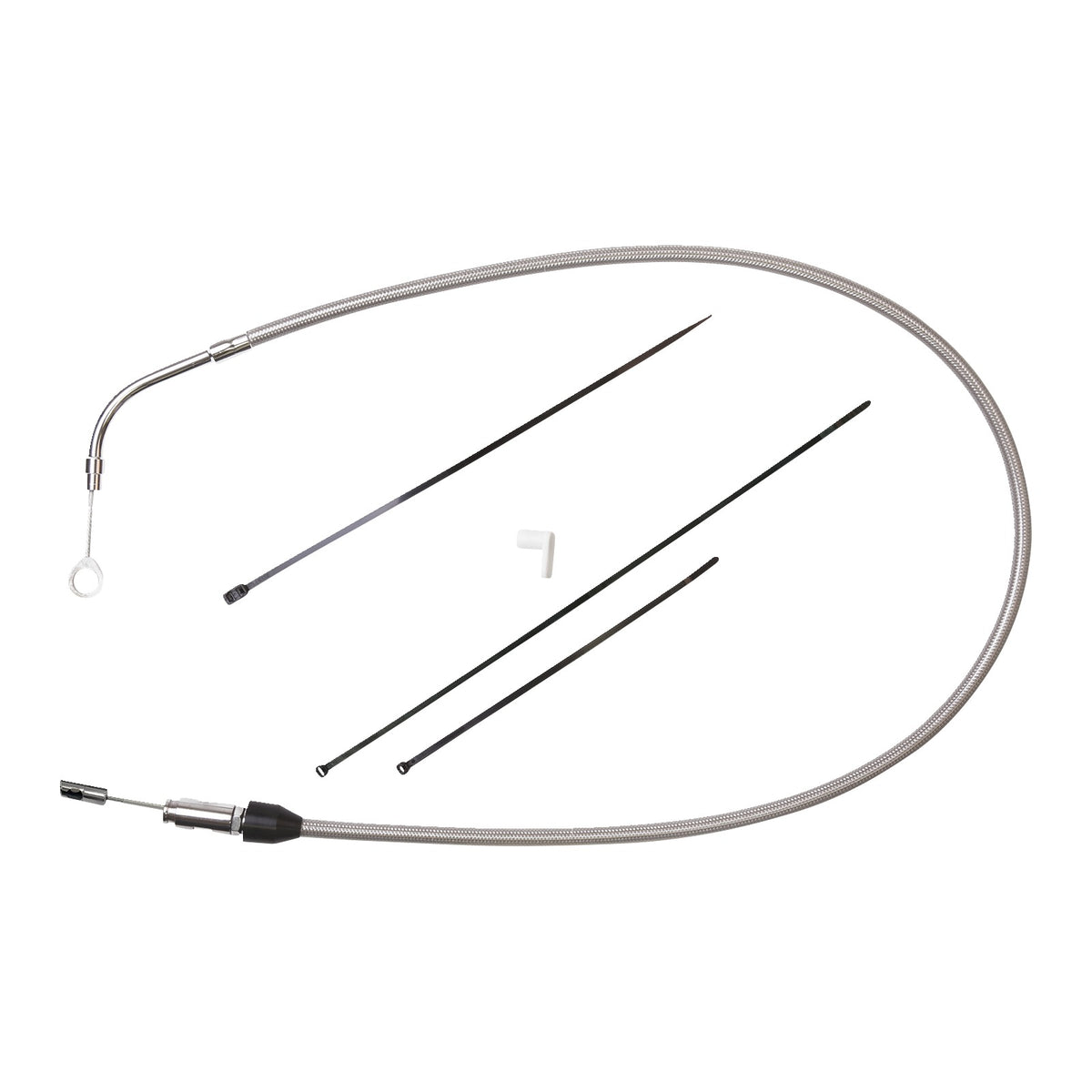 DRAG SPECIALTIES - QUICK CONNECT CLUTCH CABLE - UPPER - 49" - STAINLESS STEEL