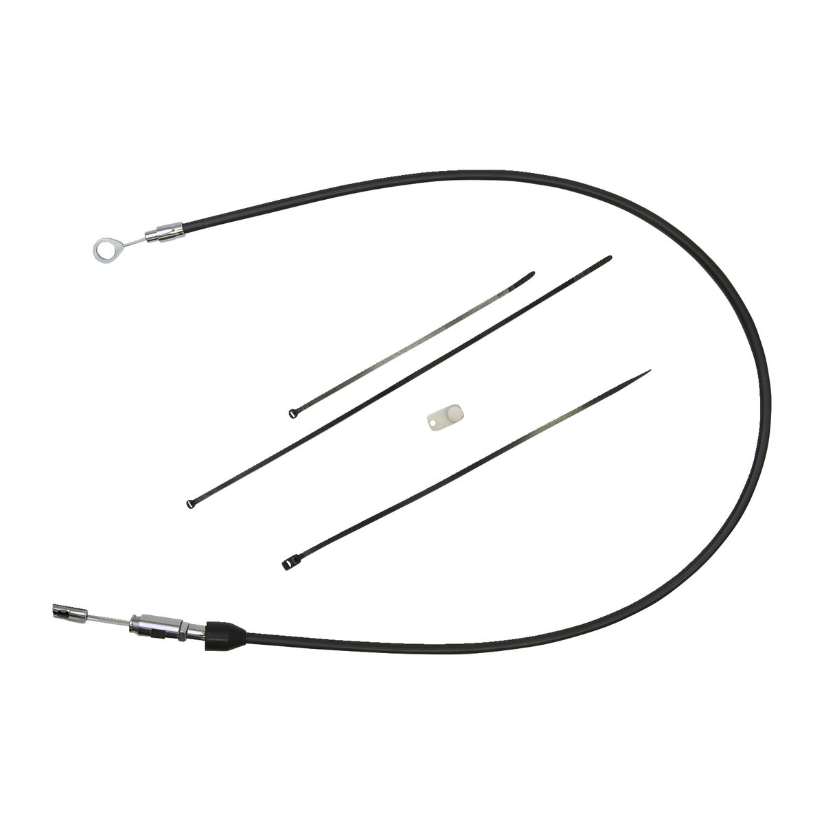 DRAG SPECIALTIES - QUICK CONNECT CLUTCH CABLE - UPPER - 36" - BLACK/CHROME